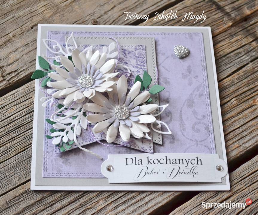 Kartka z okazji Dnia Babci i Dziadka ręcznie pomorskie Słupsk sprzedam