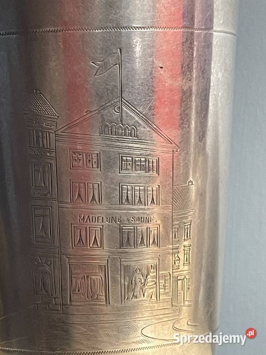 Srebro Kubek na 3 kulkach Niemcy XIX wiek Jelenia Góra