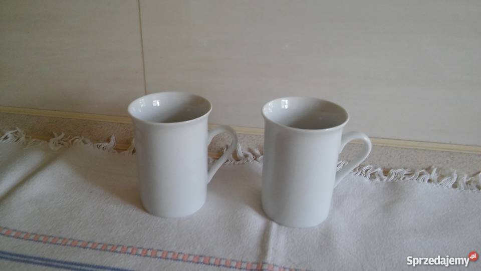 dwa kubeczki białe kubki kawa Gdańsk sprzedam
