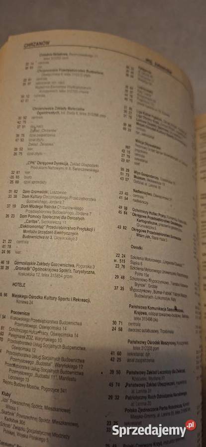 Ogólnopolski Spis Teleadresowy 1990 cz1 twarda Antyki, Sztuka, Kolekcje Łęczyca