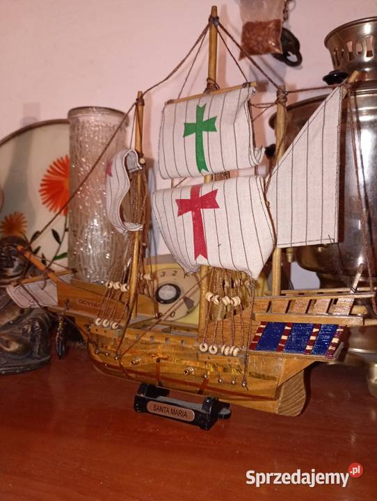 Drewniany model statku Lubasz