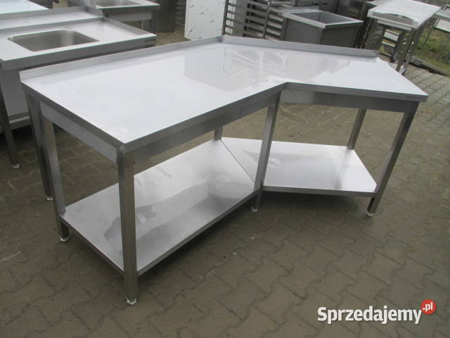 Stół Gastronomiczny Z Półką Narożnikowy Skośny wielkopolskie