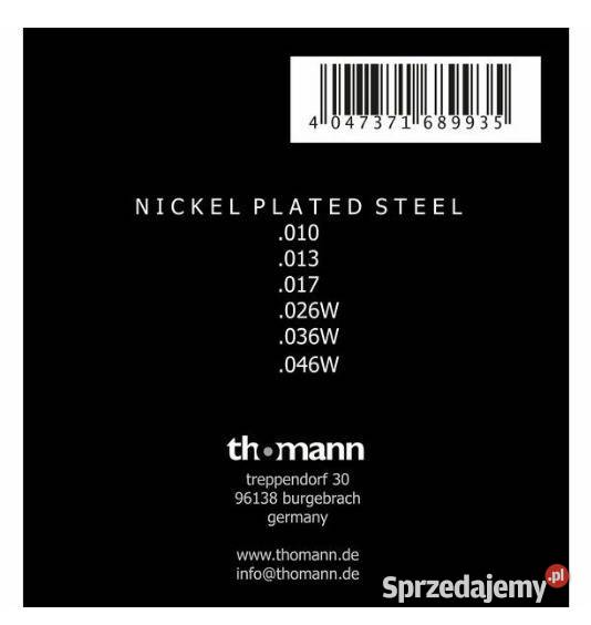 Struny do gitary elektrycznej komplet 1046 Bytom