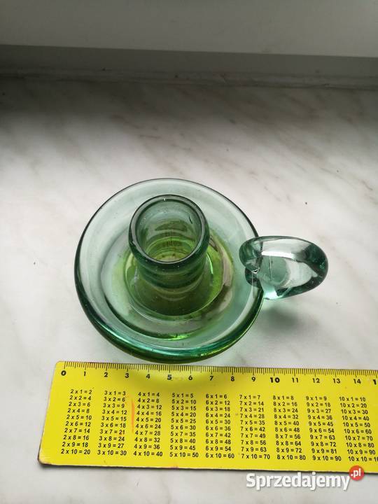 Kaganek szklany H Tomaszewski Huta Wołomin zachodniopomorskie Choszczno