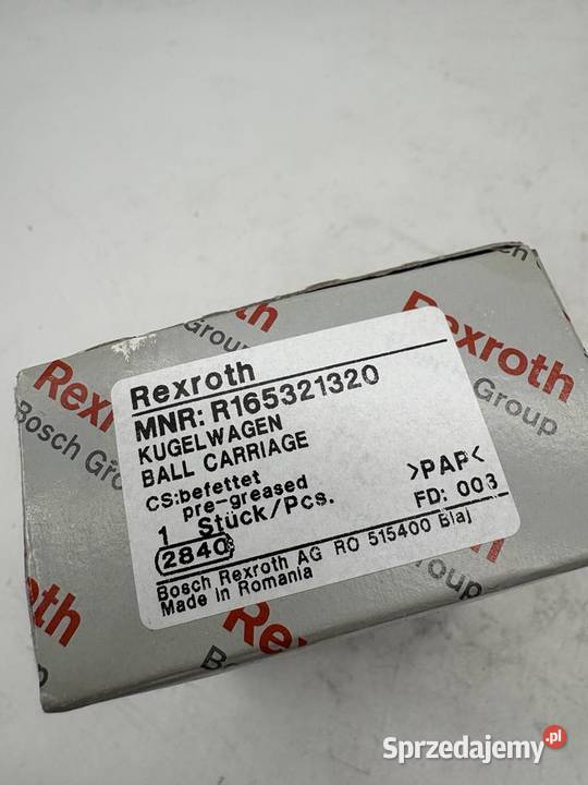 Rexroth R165321320 Wózek liniowy Warszawa sprzedam