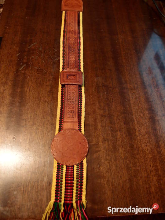 Oryginalny stary skórzany Kalendarz ścienny Łódź