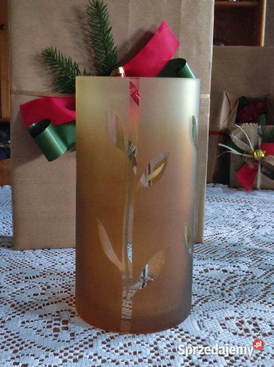 Stary kolekcjonerski wazon flakon szkło Kielce