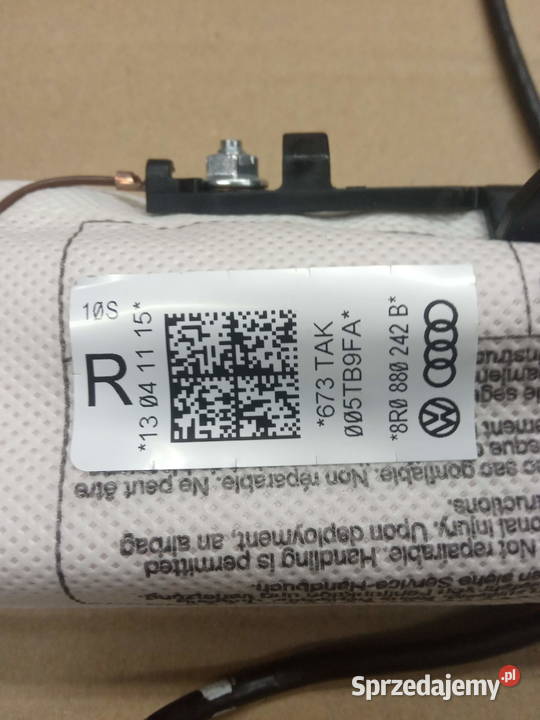 AUDI Q5 PODUSZKA FOTELA PASAŻERA 8R0 88O 242B Poduszki powietrzne Wyposażenie wnętrza Kobylnica