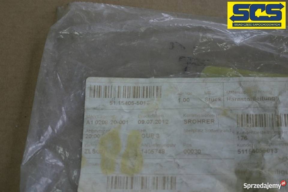 MAN TGA TGX TGS PRZEWÓD RURKA ADBLUE 51154055013