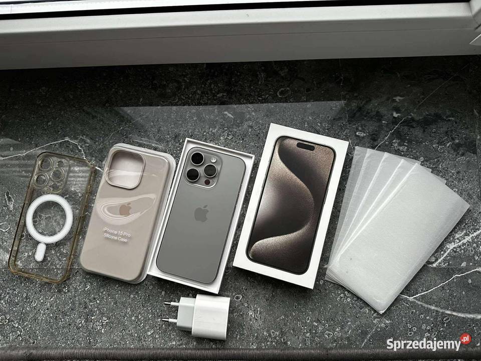 iPhone 15 Pro Naturalny Tytan podkarpackie Łańcut sprzedam