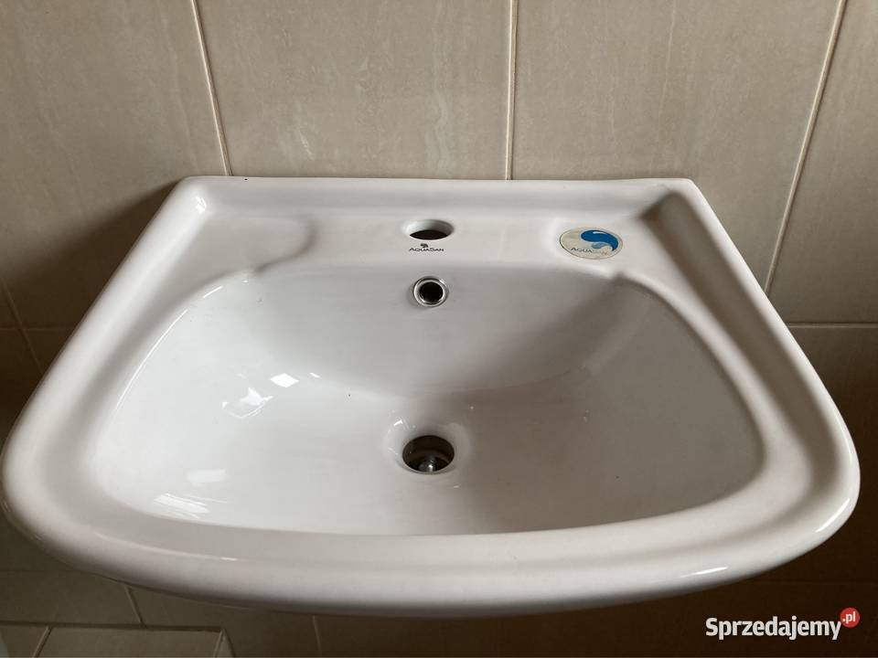 Umywalka Ceramiczna Klasyczna Ścienna Wisząca biały Akcesoria łazienkowe śląskie Czerwionka-Leszczyny