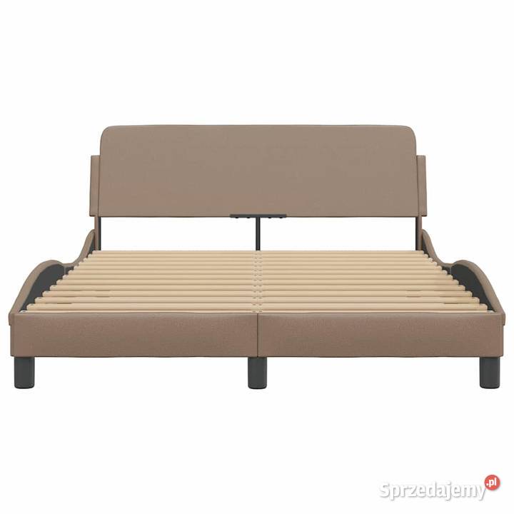 vidaXL Rama łóżka Dover cappuccino 140x200 mazowieckie Warszawa