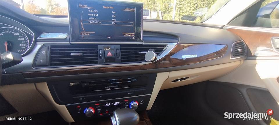 Audi A6 C7 Sedan 30 TDI V6 quattro Przebieg 171k asystent parkowania Zwoleń