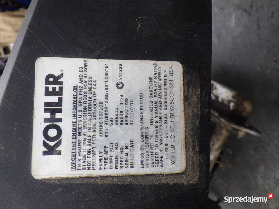 KOHLER KUBOTA 18 HP Over Head Valve Silnik Rzeszów