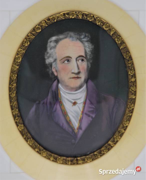 Miniatura na kości Johann Wolfgang von Goethe Poznań