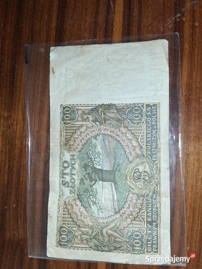 Banknot 100 1932 AA pierwsza seria rzadkość ser Poznań