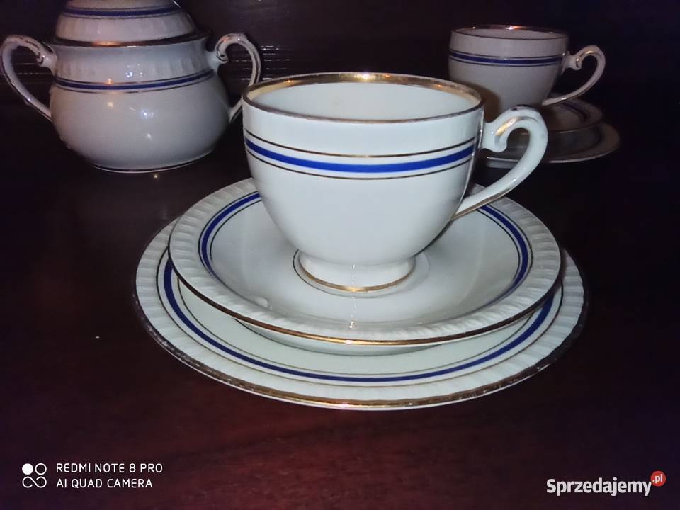 filiżanka z talerzykiem deserowym CT Tielsch Gdańsk