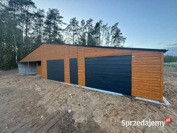 Garaż blaszany 8x6 szary ral 9006 producent 338zł/m2 Gniezno