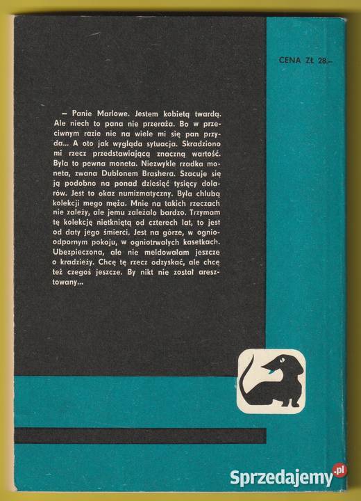 JAMNIK WYSOKIE OKNO RAYMOND CHANDLER 1974 Łódź