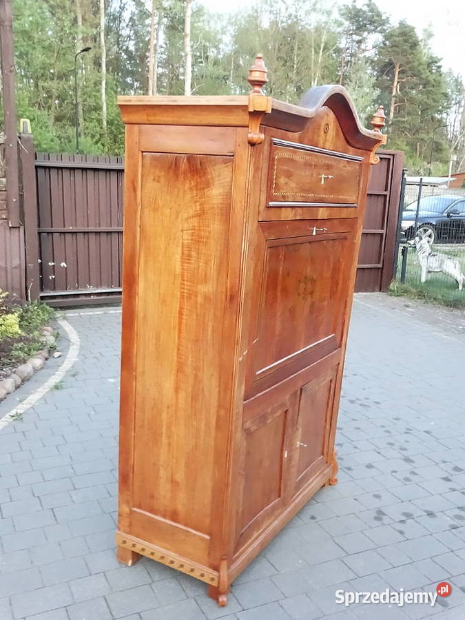 Wyjątkowy Sekretarz Biedermeier XIX w Sygnowany Biłgoraj