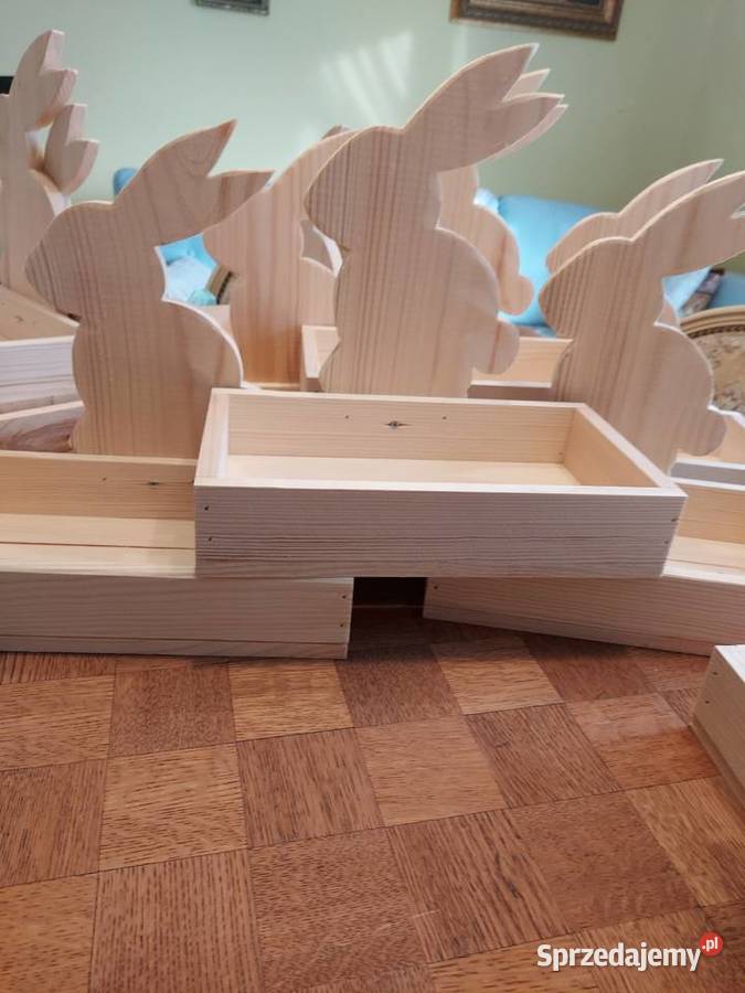 Skrzyneczka zajączek Dekoracje świąteczne Koło