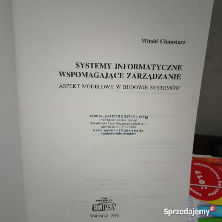 Systemy informatyczne wspomagające zarządzanie Książki naukowe i popularnonaukowe Warszawa