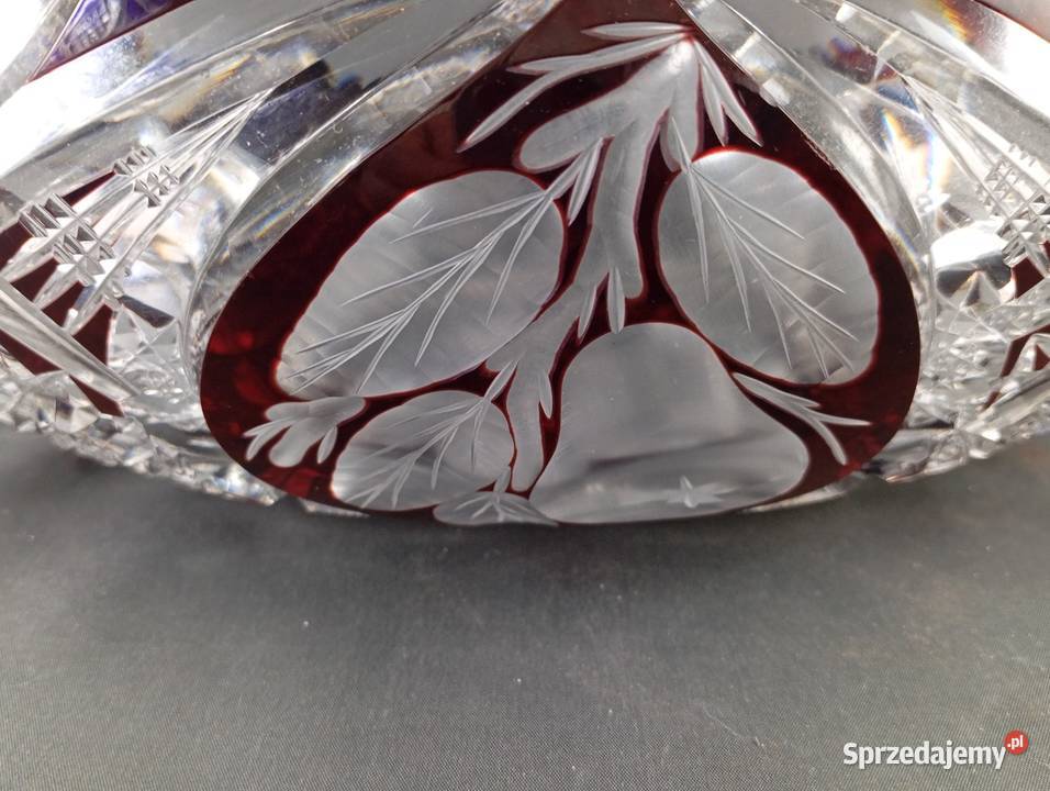 Kryształowa żardiniera ręczny szlif sprzedam