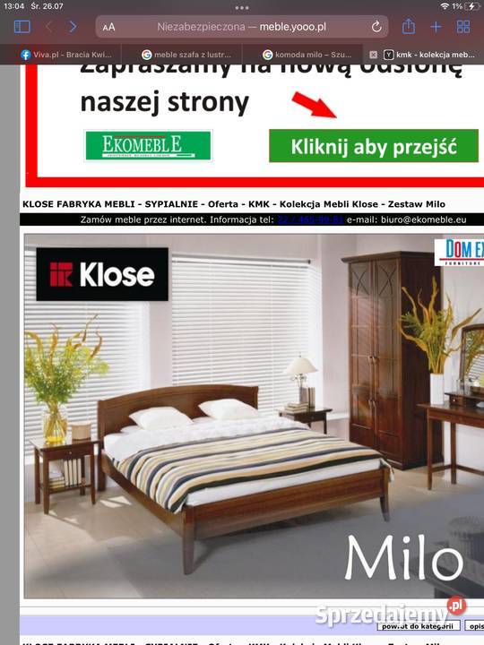 Meble klose mila Pruszków