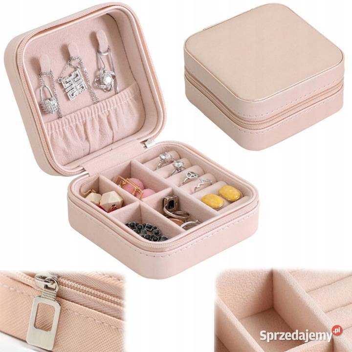 Etui Organizer na Biżuterię Mini Pudełko Różowe Płock