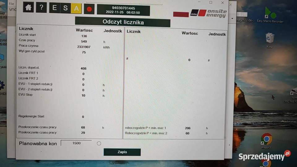 Agregat kogeneracyjny HEMTG999GZ 1MW w obudowie mazowieckie Warszawa