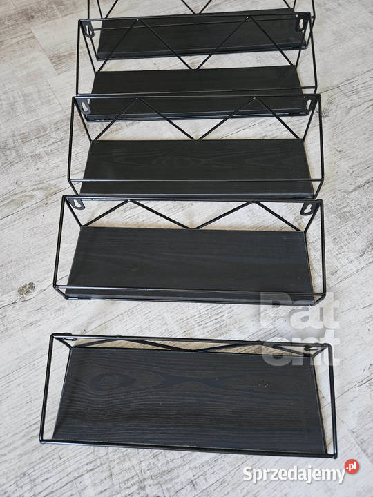 Zestaw półki ścienne 5 sztuk dekoracja ozdoba Śrem