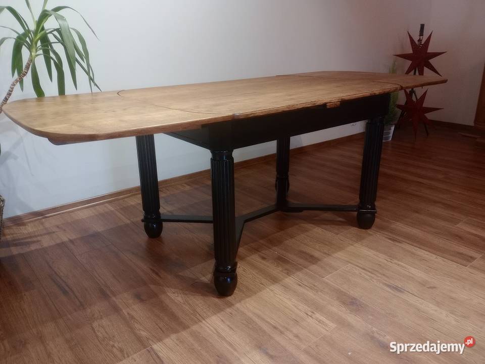 Sprzedam piękny rozkładany stół dębowy z okresu Lusówko sprzedam