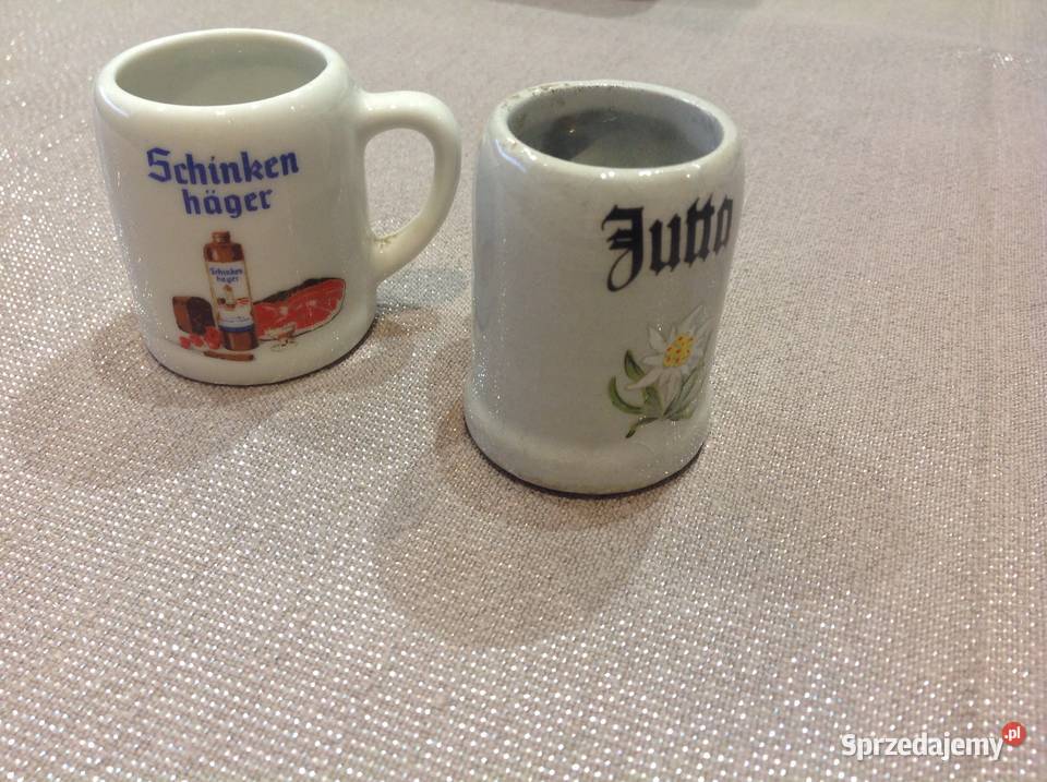 Stare ceramiczne małe dzbanuszki 2 inny kolor Nowa Sól