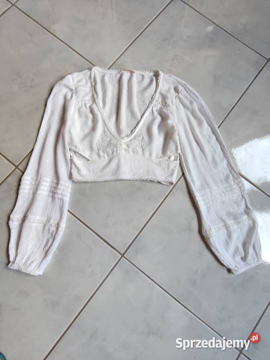 Pull Bear tetrowa top bawełniana krótka bluzka Kielce