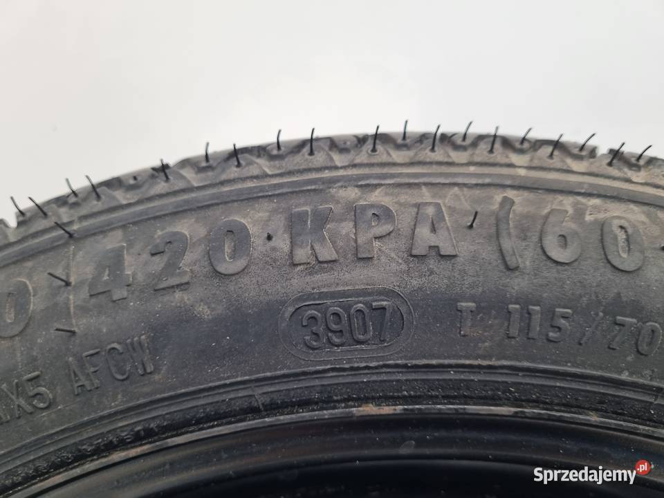 KOŁO DOJAZDOWE ZAPASOWE Opel Vectra C Astra H Samochodowe Chełm