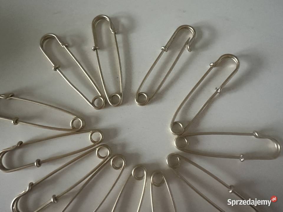 Broszka agrafka zapięcie do szala komplet 12 Łódź