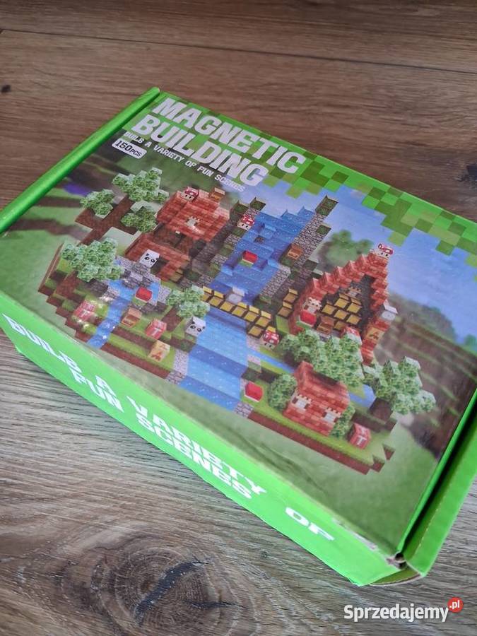 Minecraft klocki magnetyczne 150 Nowe Lublin