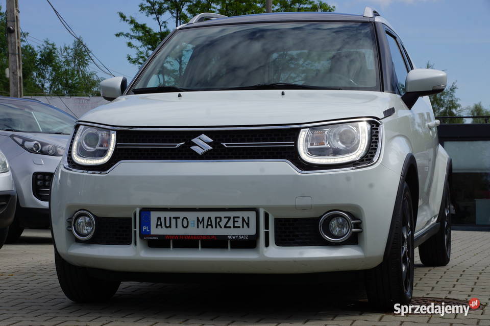 Suzuki Ignis 12 Benzyna 90 4x4 Klima Navi Kamera biały Nowy Sącz sprzedam