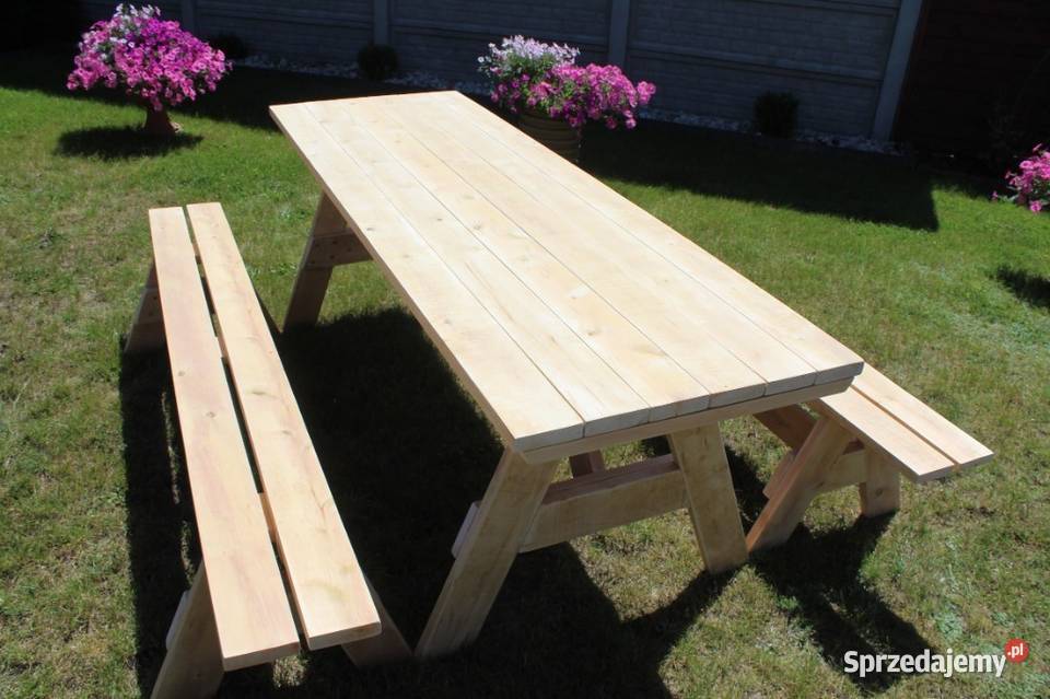 STÓŁ OGRODOWY 220 72 ŁAWKI 220 26 SOSNA Milicz