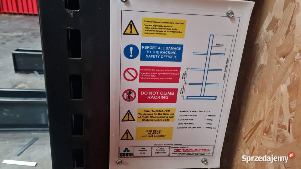 Regały wspornikowe magazynowe do blachy profili Gorzów Wielkopolski