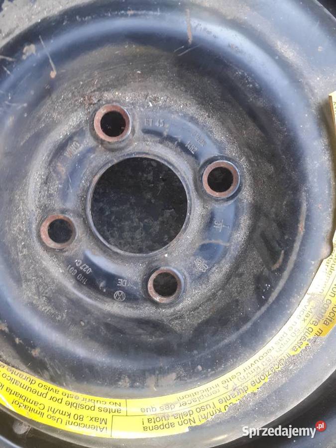 Koło zapasowe dojazdówka zapasówka audi 80 vw Samochodowe Koła Bolesławiec sprzedam