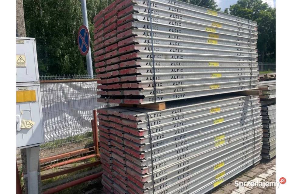 Używane oryginalne stalowe podesty Plettac 25m Wałbrzych sprzedam