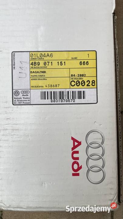 Audi A6 S6 RS6 C5 Avant Kombi Bagażnik Dachowy