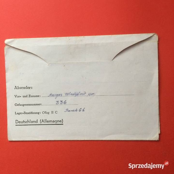 1633 List Z Oflagu Antykwariat zachodniopomorskie Szczecin