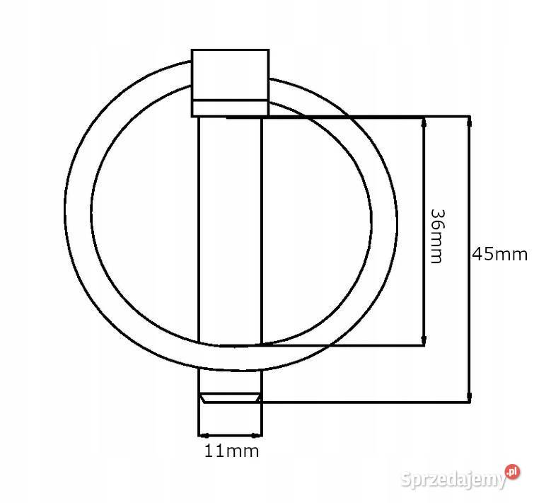 Zawleczka składana z kółkiem 11x45 mm 25 Kamionna