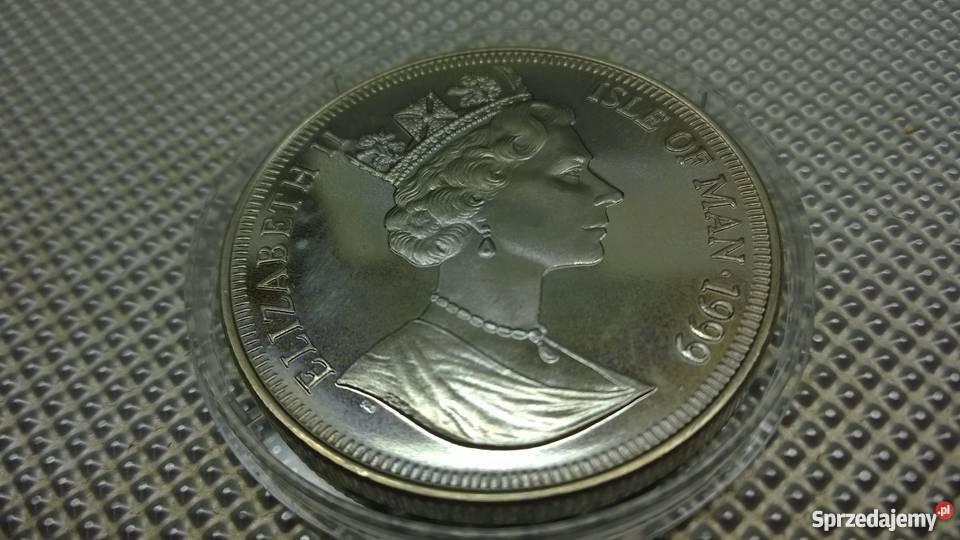 MONETA Wyspa Man 1 korona 1999 Antyki, Sztuka, Kolekcje Warszawa sprzedam
