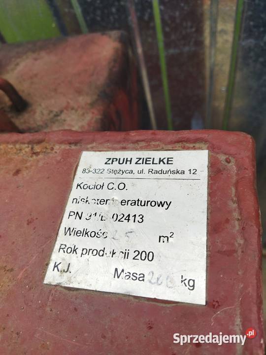 Piec zasypowy co na węgiel drewno 20kw Piece i kominki Pasłęk