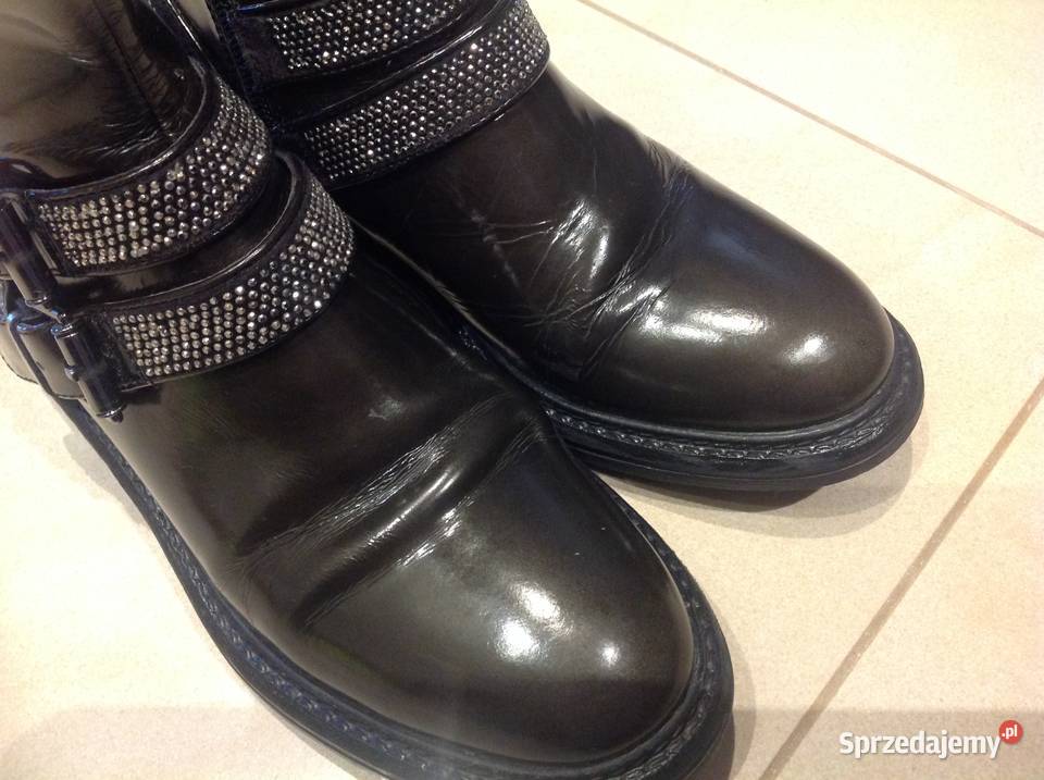 Botki Buty Skórzane Damskie ELVIO ZANON r 37 skóra Nowa Sól