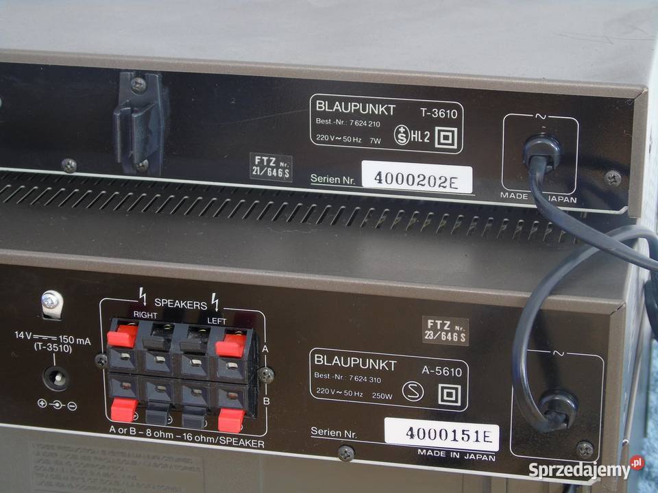 Wzmacniacz i tuner Blaupunkt A5610 i T3610 Amplitunery