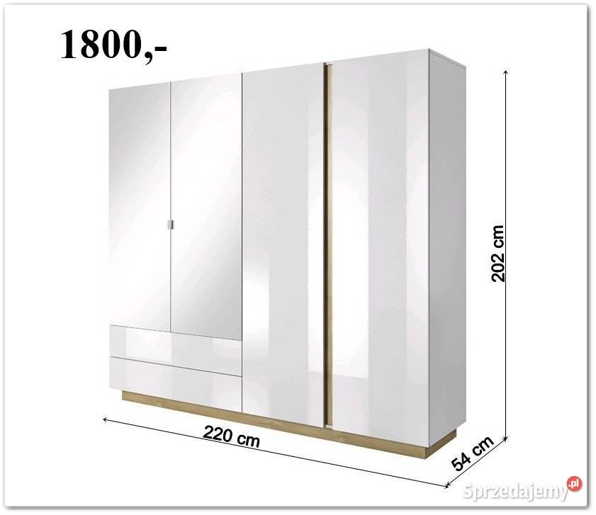 Komoda Arco front biały połysk 40cm Komplety mebli śląskie
